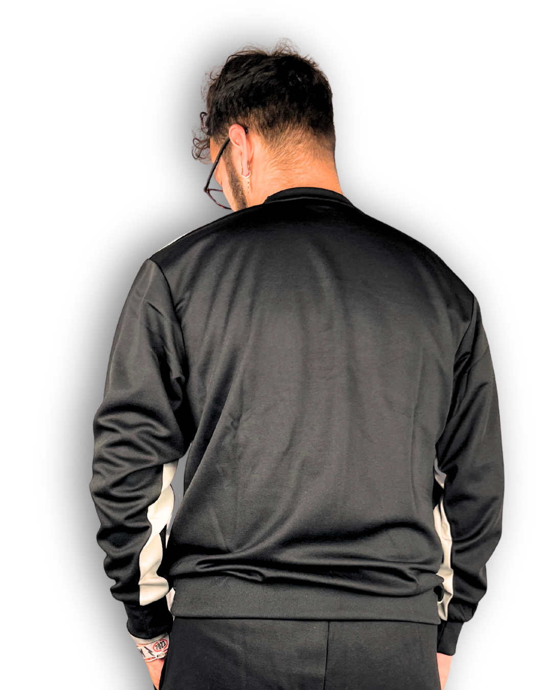 hintere ansicht model männlich trägt sweatshirt sportkleidung günstig lagerverkauf outlet gute qualität