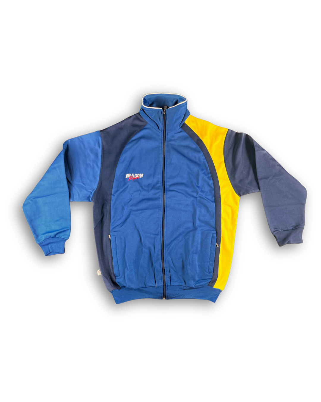 anzug jacke sport männer blau gelb retro style outlet sportbekleidung