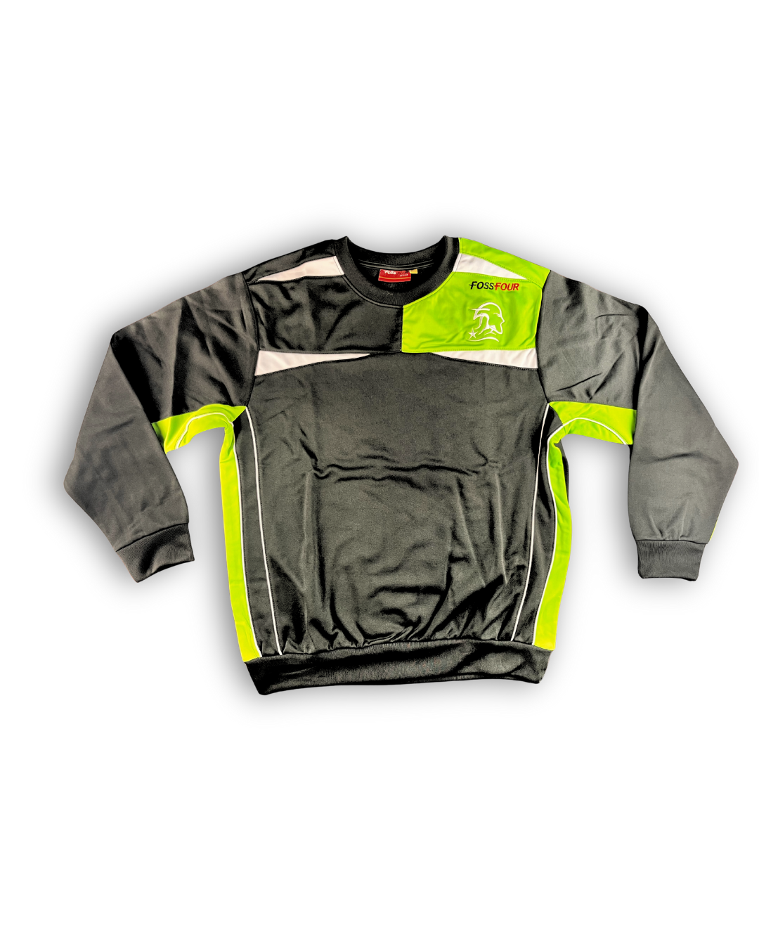 vordere ansicht sweatshirt grün schwarz weiß männer sportkleidung günstig outlet sportbekleidung männer